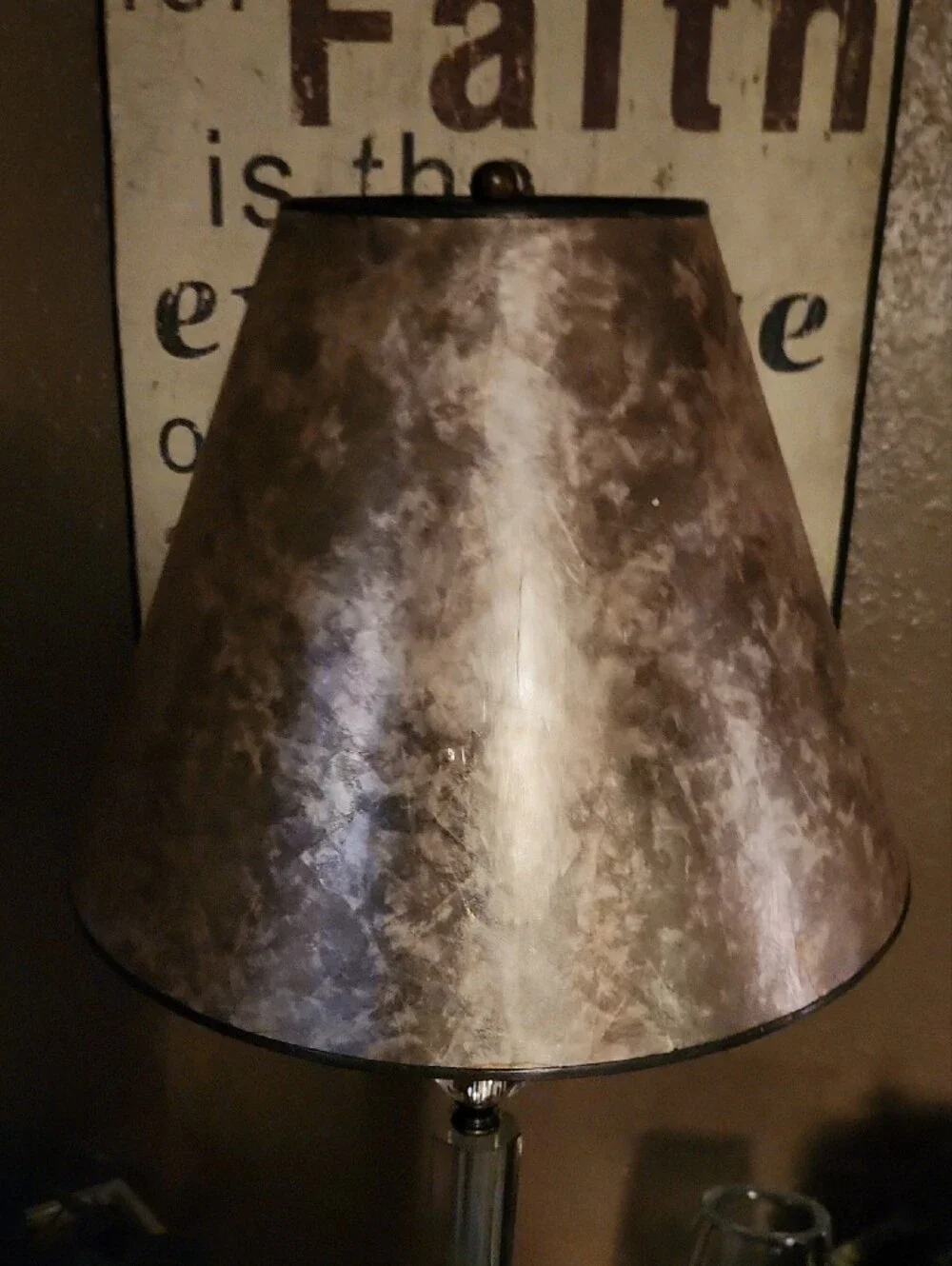 Mica Lamp Shade, Medium Size, EUC